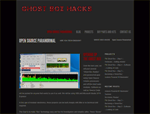 Tablet Screenshot of ghostboxhacks.com